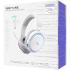 Proove Rapture Wireless Gaming Headphones Maximum Practicality and Powerful Sound, up to 34 hours, 2.4GHz, Bluetooth 5.0, AUX - White